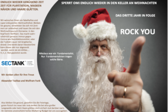 Schöne Adventszeit, fröhliche Weihnachten und guten Rutsch